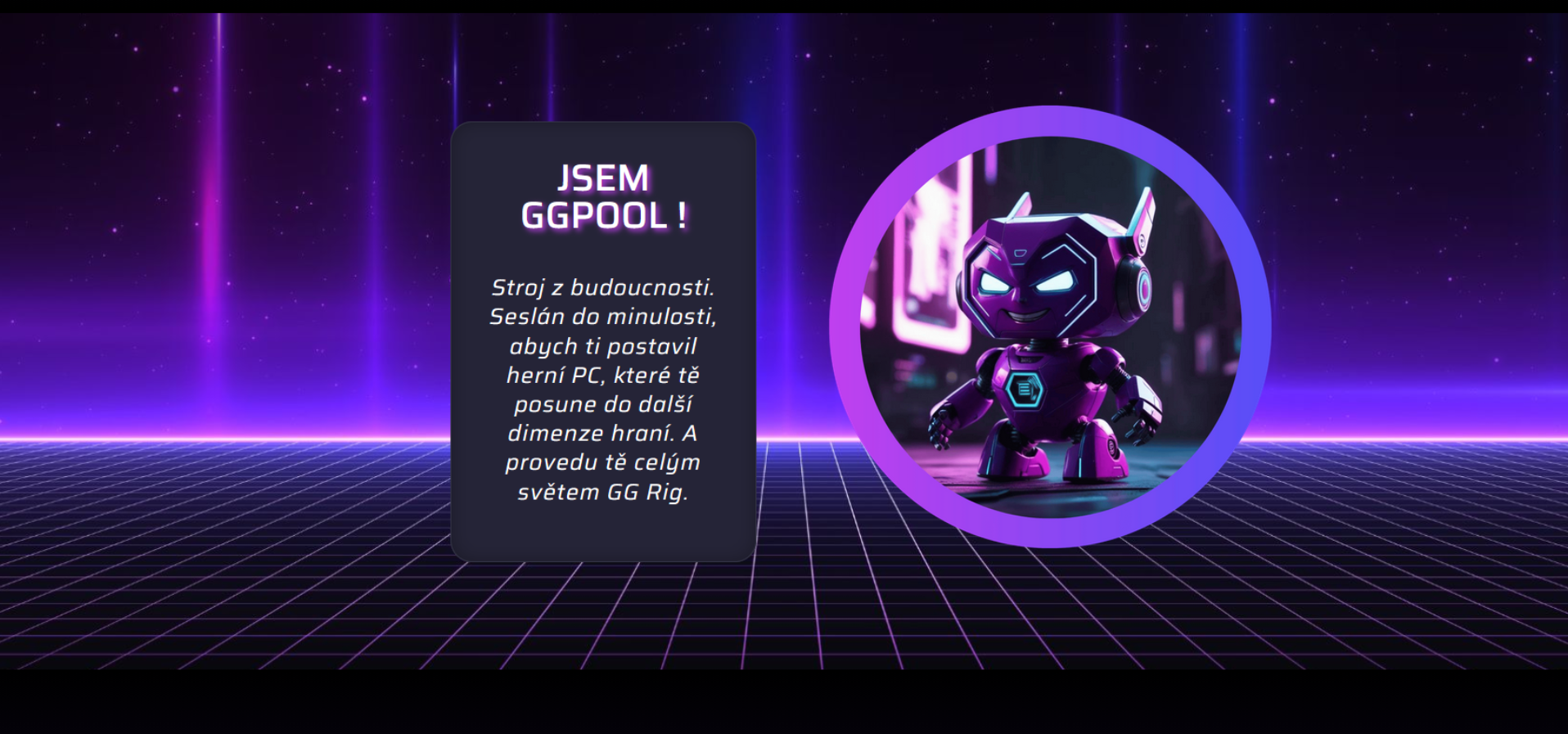 Ukázka tvorby webu GG Rig – vyhotovení od Vědomě online Veronika Lančaričová.