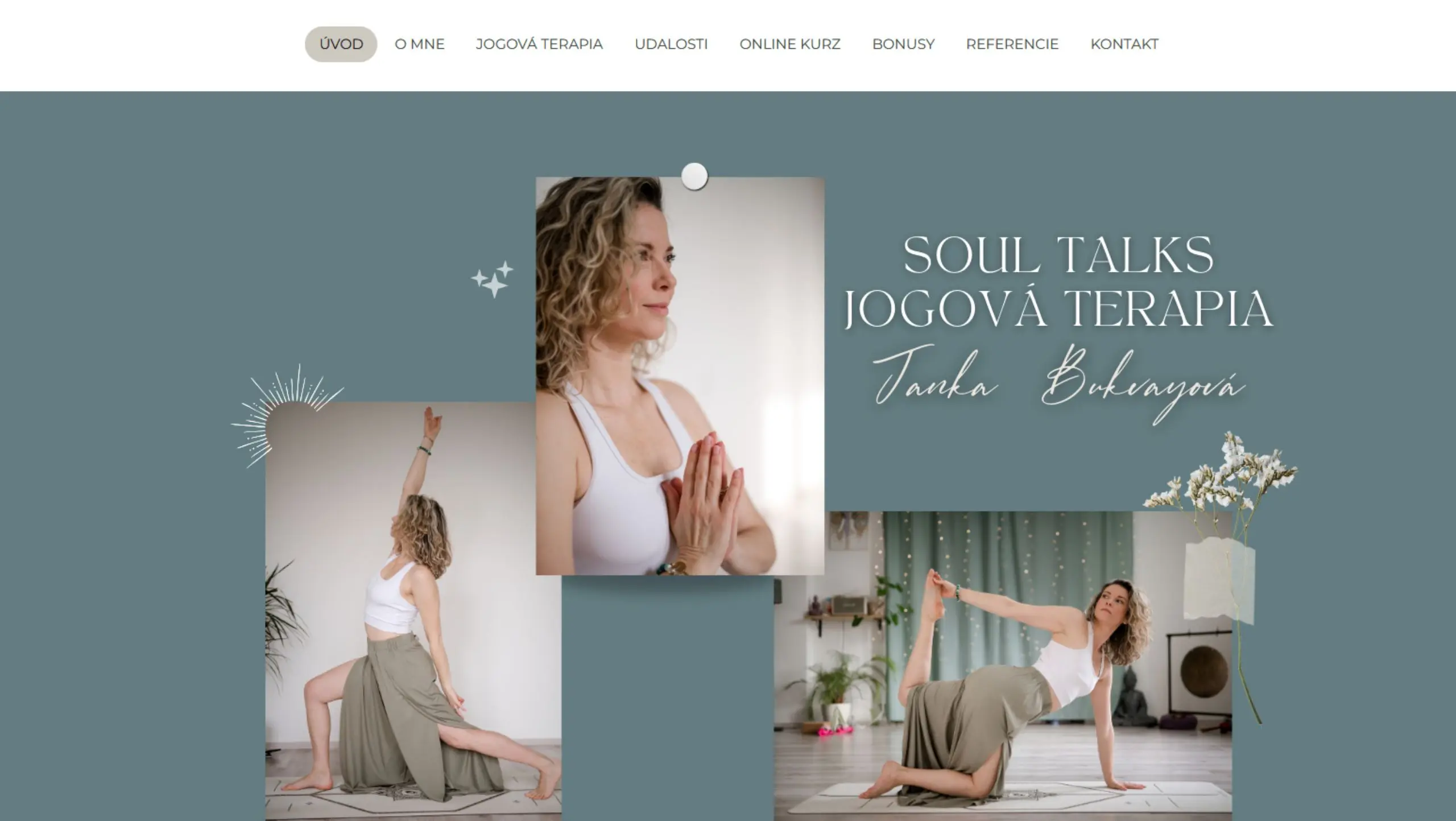 Web Janka Bukvay / Jogová terapia