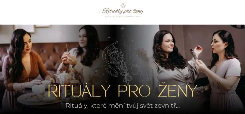 Ukázka webu Rituály pro ženy
